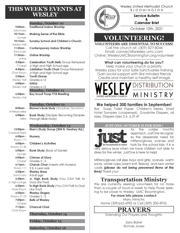 Alive-print-10-10-21-calendar-week alive newsletter wesley umc bloomington 10/10/21